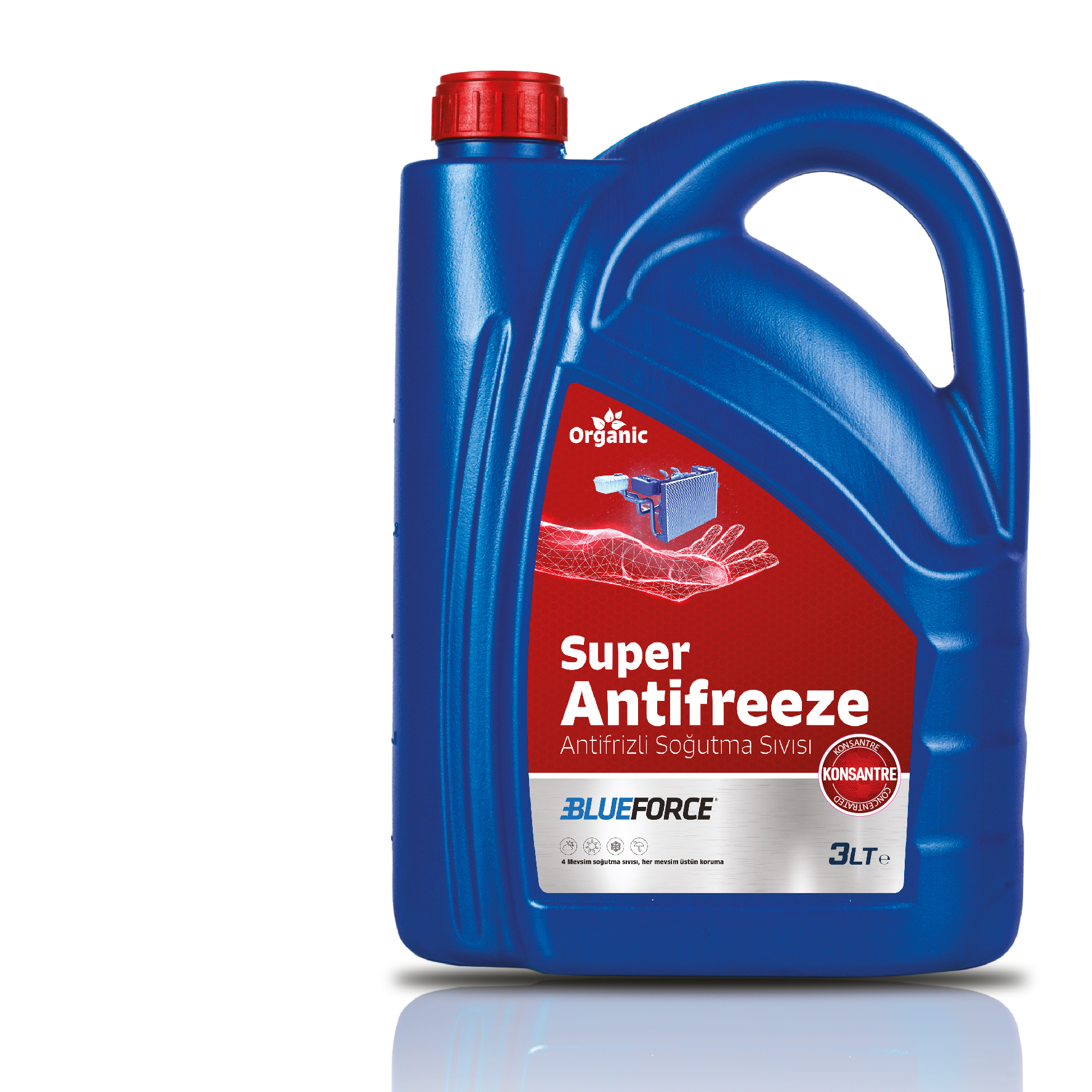 BLUEFORCE CONCENTRATE ANTIFREEZE ORGANIC 3 LT